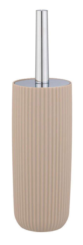 Toalettbørste med holder Agropoli beige plast bakside