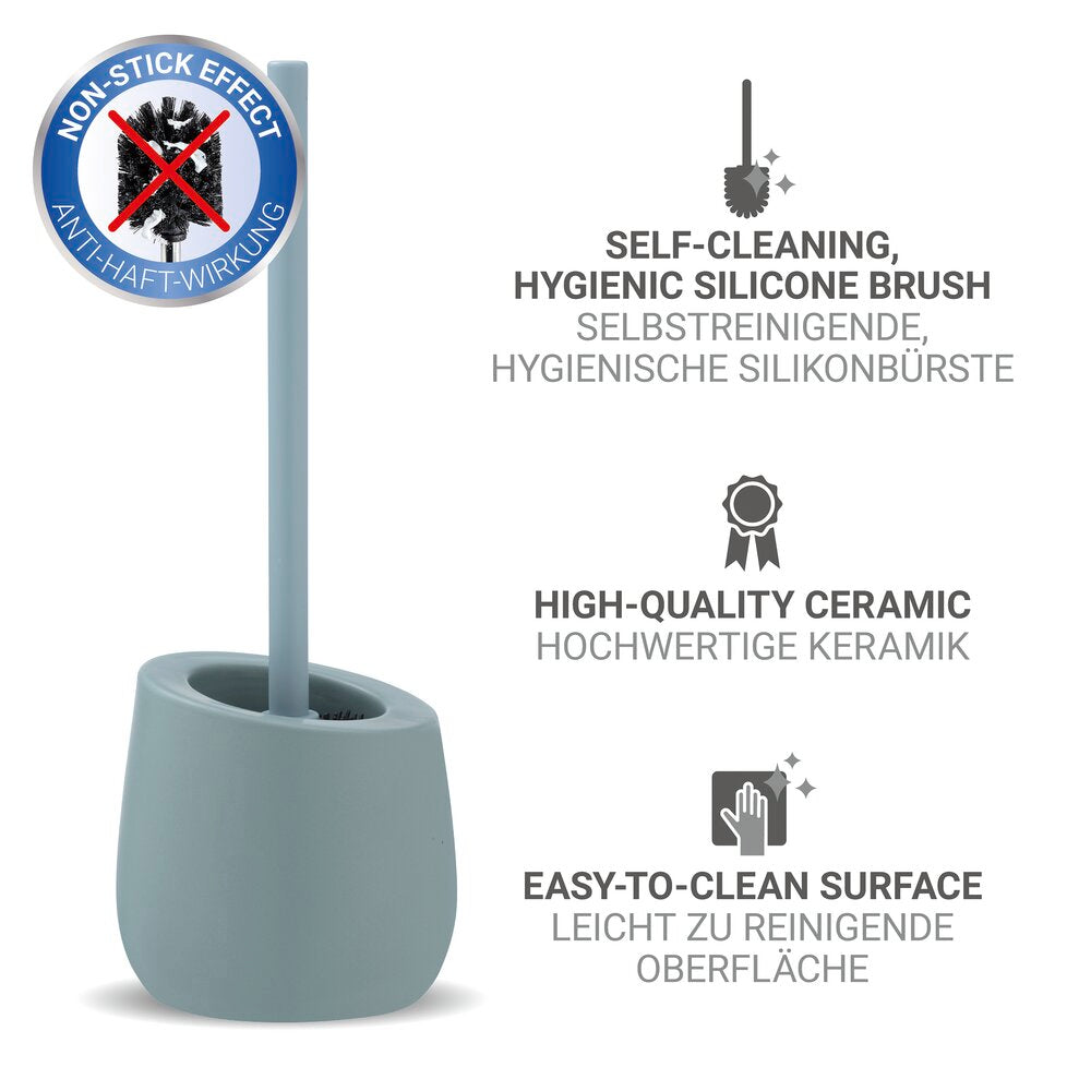Detalj av Toalettbørste med holder Badi blågrå keramikk