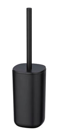 Toalettbørste med holder Davos svart matt forfra