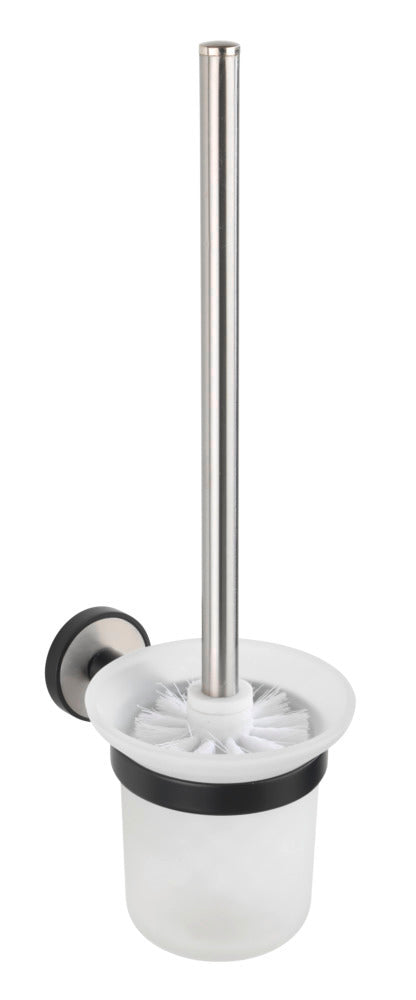 Toalettbørste med holder rustfritt stål matt UV-Loc® uten boring foran
