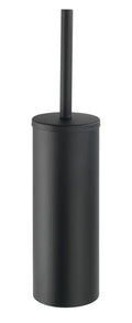 Toalettbørste med holder rustfritt stål Turbo-Loc® svart matt - Wenko forfra