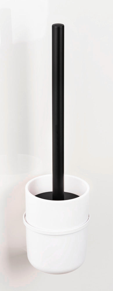 Hvit toalettbørste med holder Carpino i moderne design