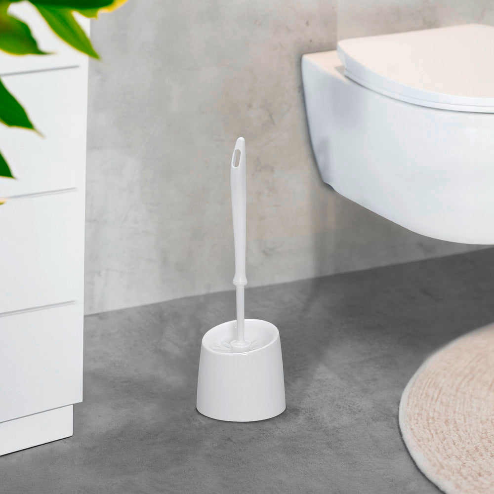 Detalj av Toalettbørste med holder Economic hvit plast - Wenko