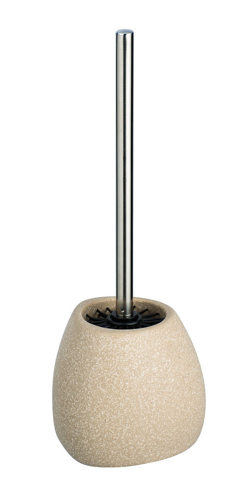 Forfra toalettbørste med holder Pion keramikk beige WENKO