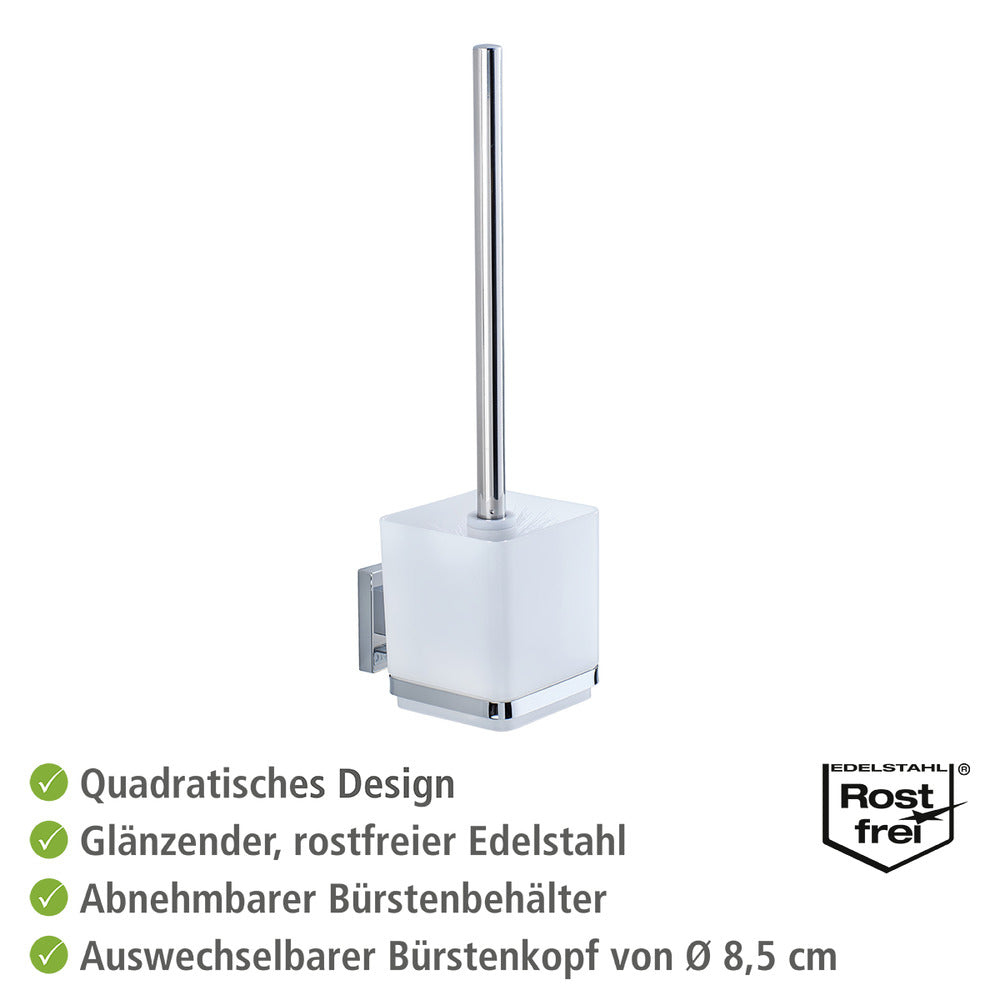 Detalj av Toalettbørste med holder rustfritt stål Quadro uten boring