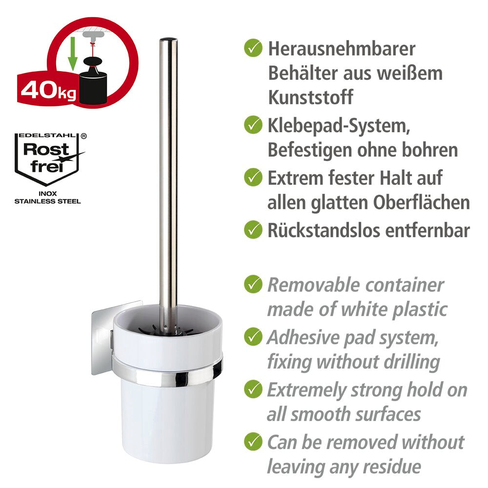 Detaljbilde av Turbo-Loc® klebesystem på Toalettbørste med holder Quadro