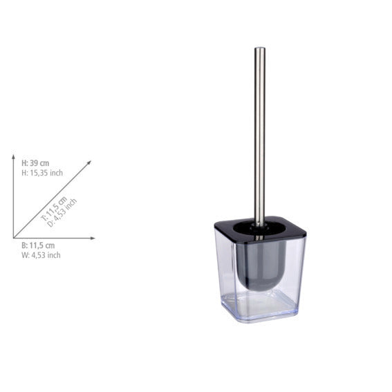 Toalettbørste med holder Candy transparent plast detaljbilde