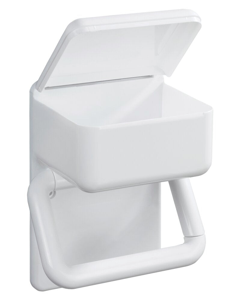 Toalettpapirholder 2-i-1 med hylle bakside