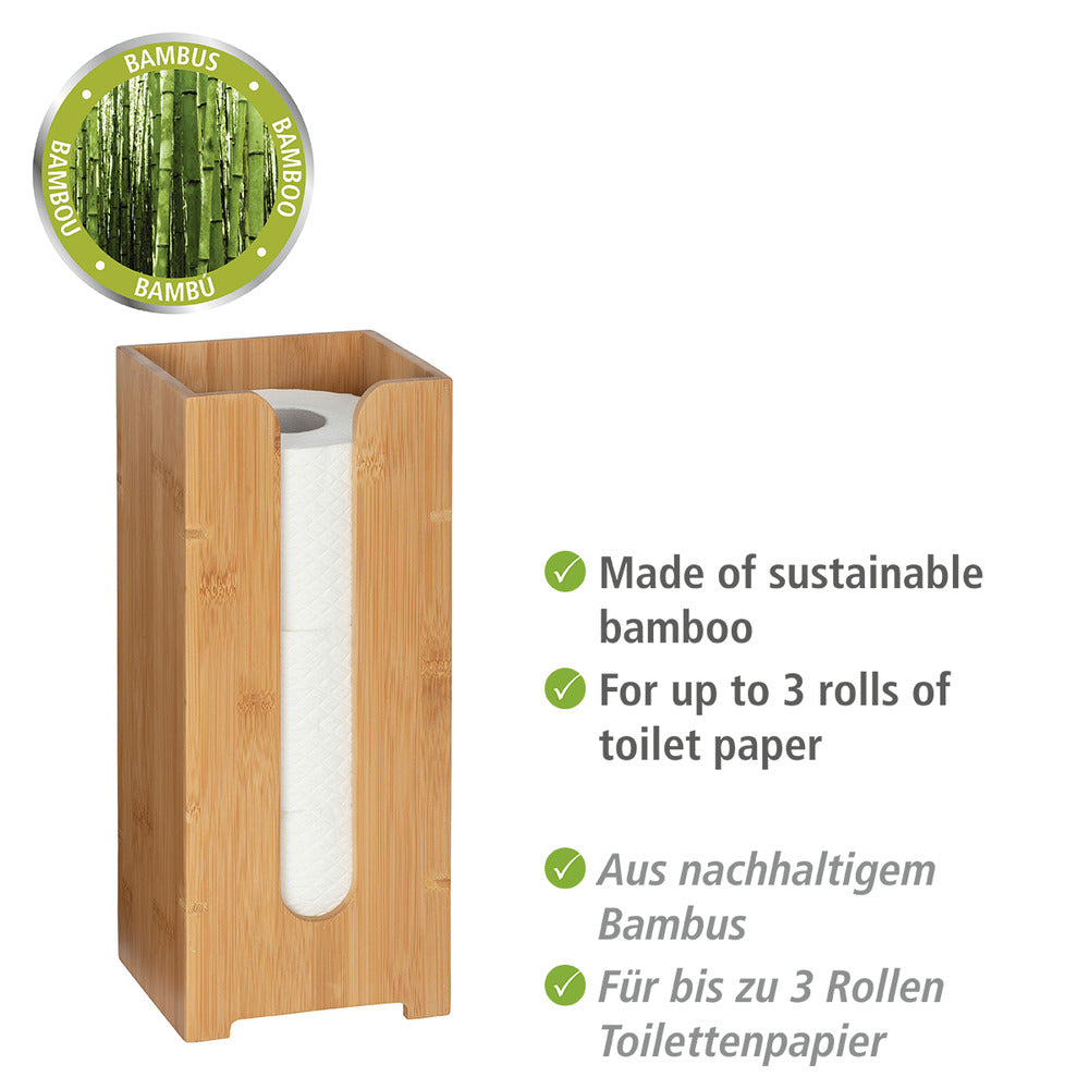 Toalettpapirholder Bambusa bambus brun - Wenko bakside