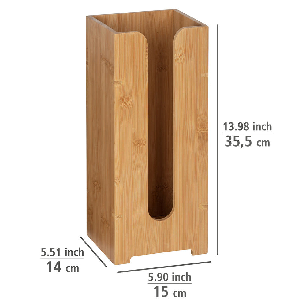 Toalettpapirholder Bambusa bambus brun - Wenko detalj av bambusmateriale