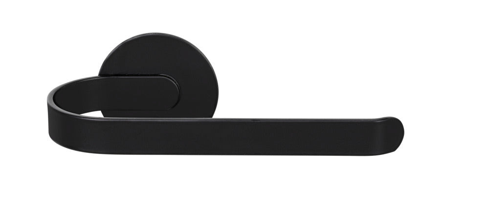 Toalettpapirholder Bivio svart matt aluminium Turbo-Loc® med toalettpapir