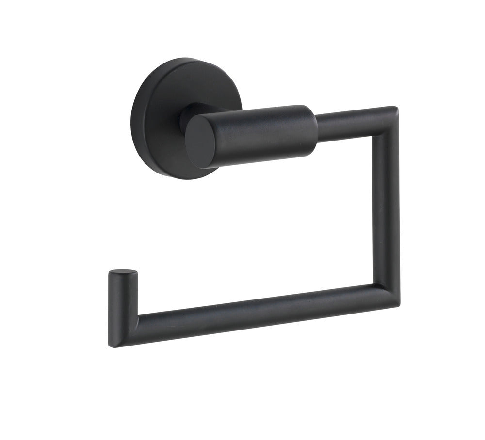 Toalettpapirholder Bosio svart matt rustfritt stål side