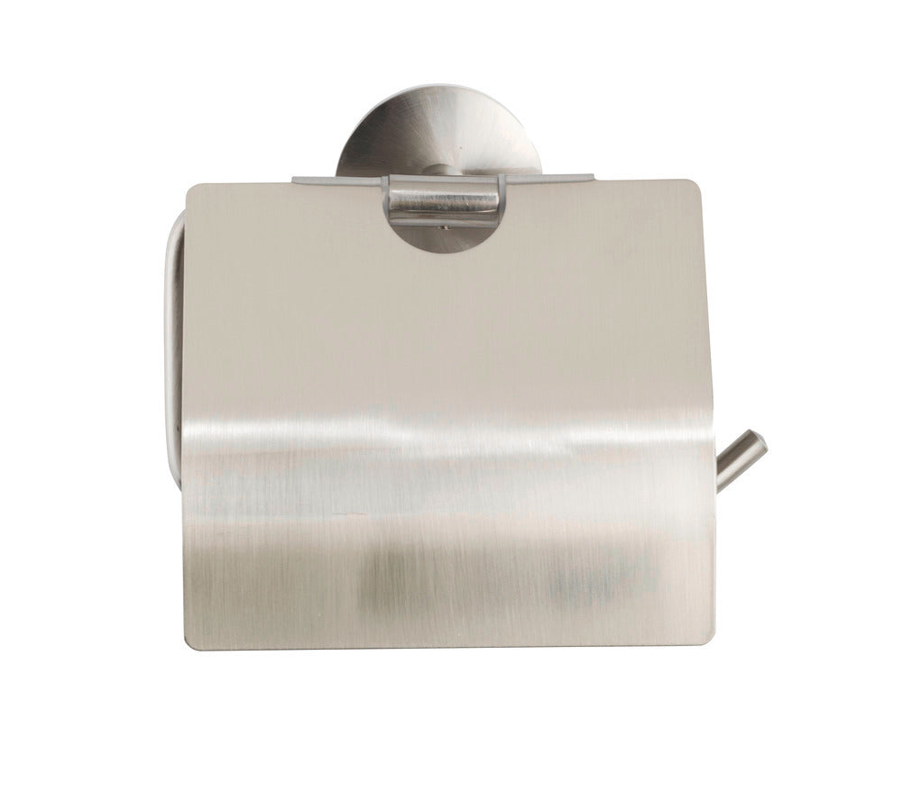 Toalettpapirholder Cuba matt med lokk sinklegering rustfri - WENKO bakside
