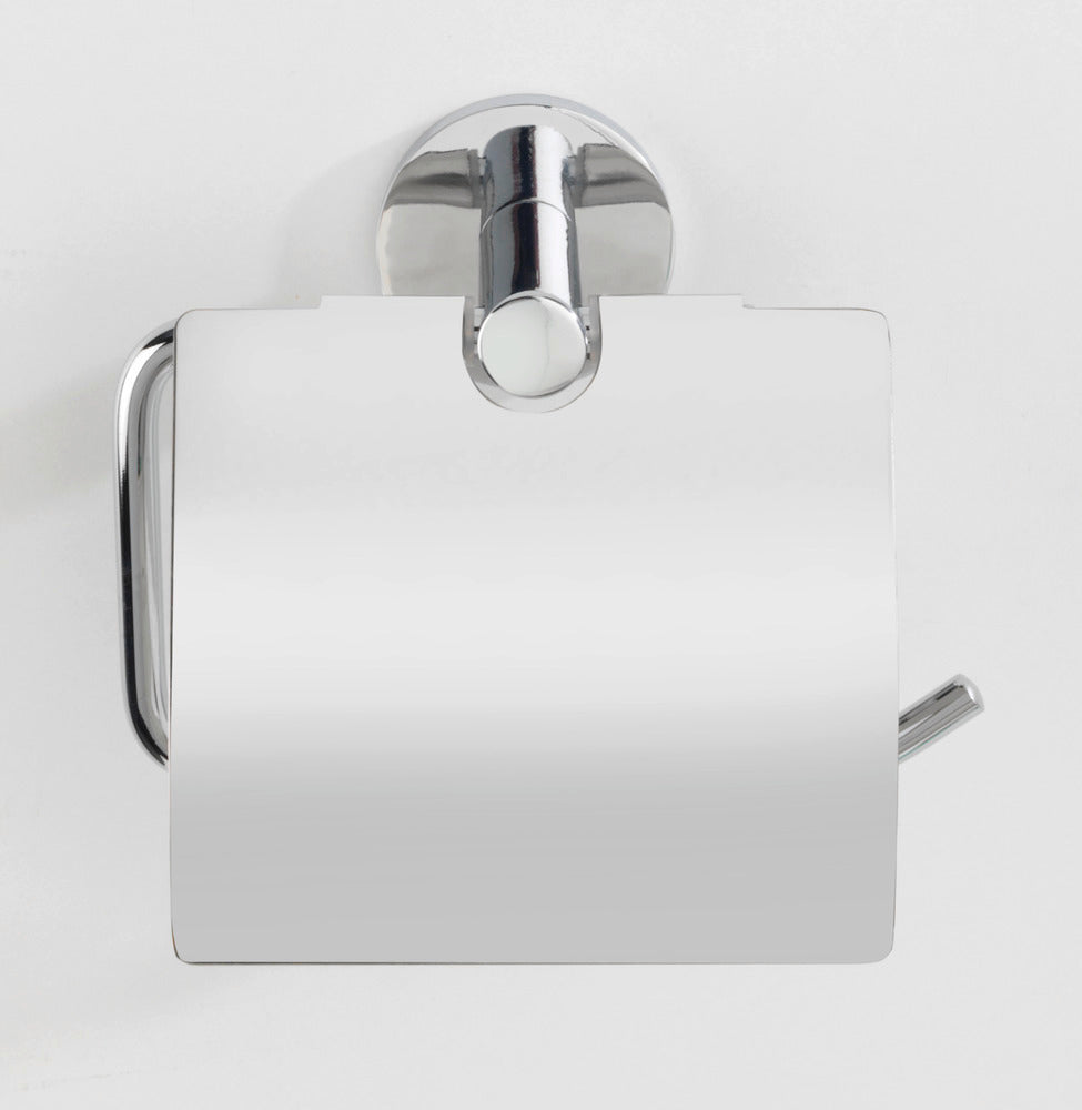 Toalettpapirholder med lokk Isera rustfritt stål UV-Loc® detalj av lokk