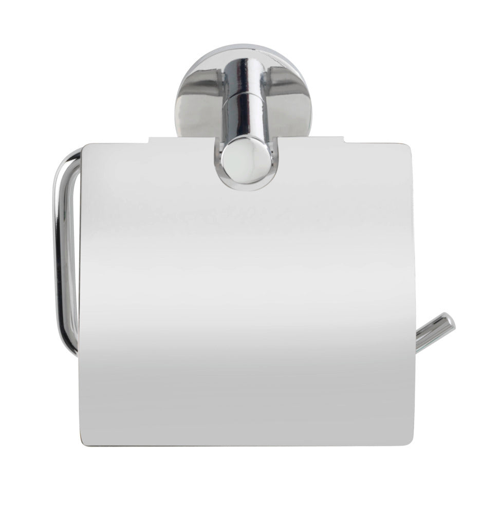 Toalettpapirholder med lokk Isera rustfritt stål UV-Loc® bakside