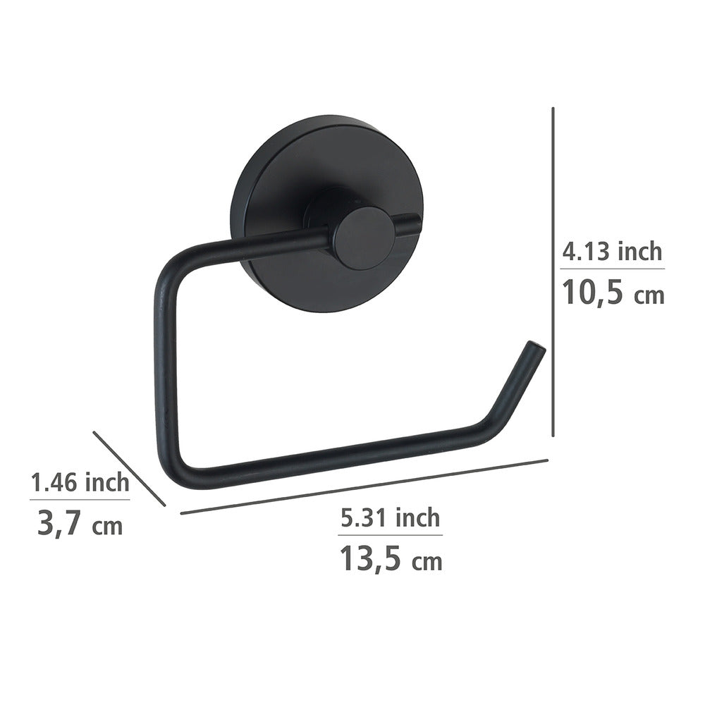 Nærbilde av Toalettpapirholder Milazzo svart Vacuum-Loc®