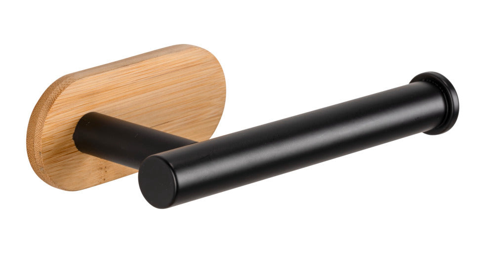 Toalettpapirholder Orea Bamboo rustfritt stål bakside