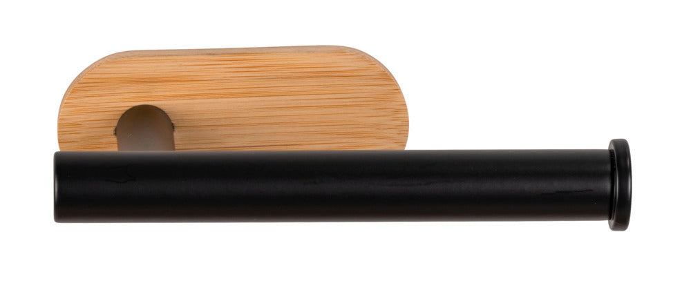Toalettpapirholder Orea Bamboo rustfritt stål med papir