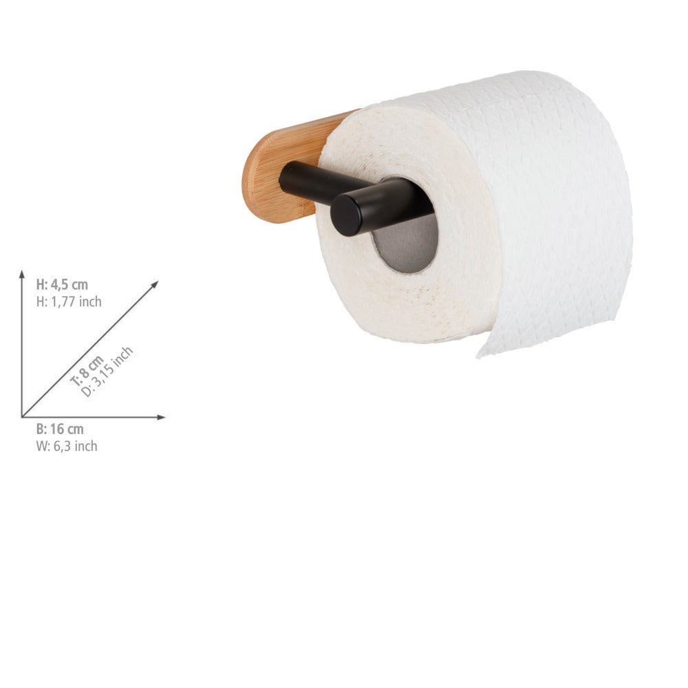 Sidebilde av Toalettpapirholder Orea Bamboo rustfritt stål