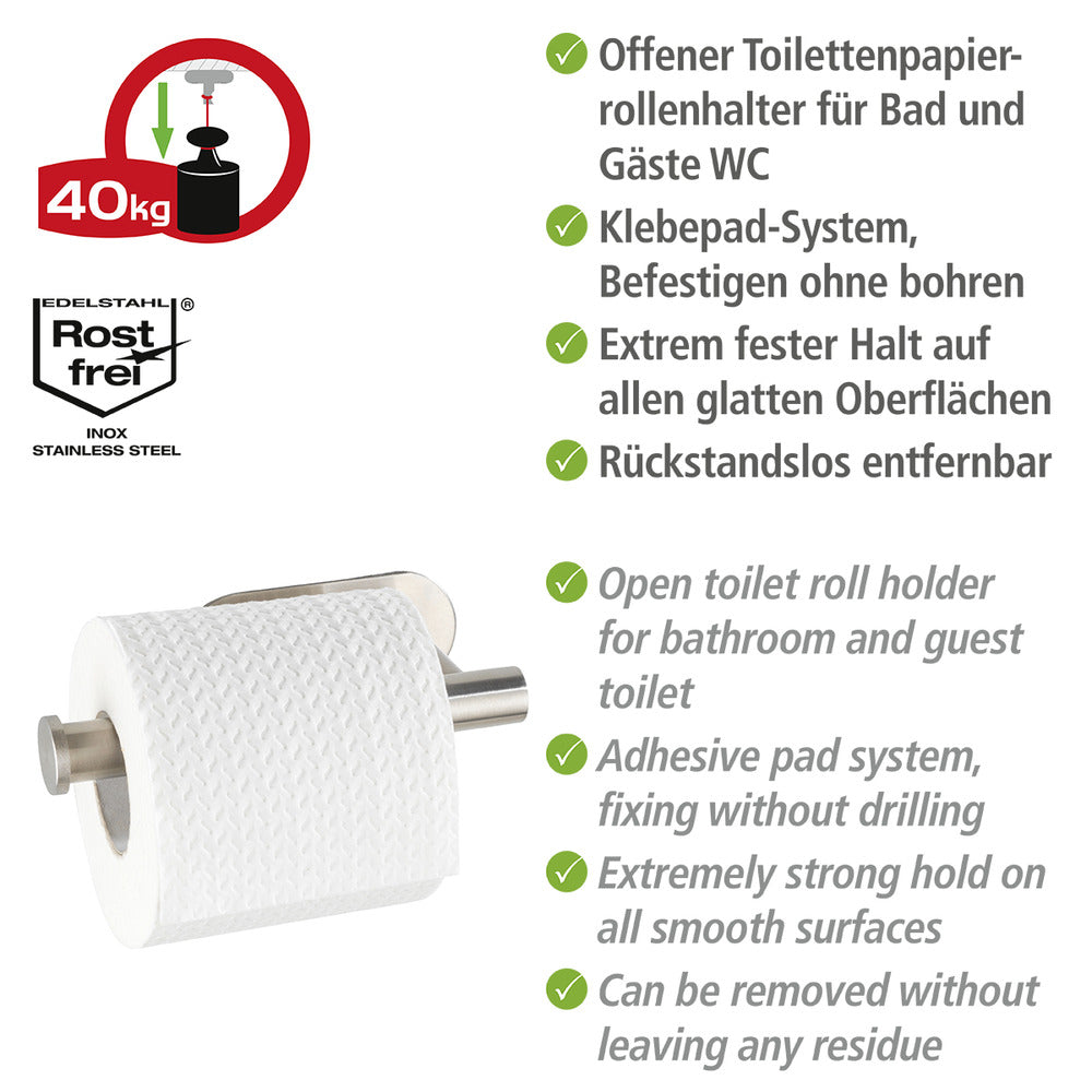 Detalj av Toalettpapirholder rustfritt stål matt Orea Turbo-Loc