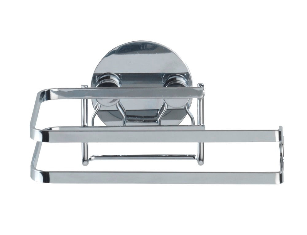 Sidevisning av Toalettpapirholder rustfritt stål Turbo-Loc® uten boring - WENKO