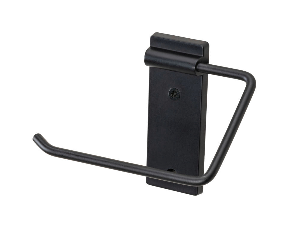 Toalettrullholder rustfritt stål svart Basic Black - Wenko bakside