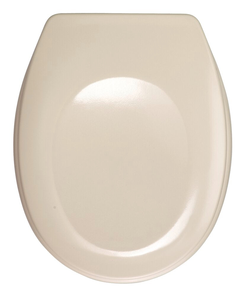 Toalettsete Bergamo beige antibakteriell duroplast - WENKO forfra