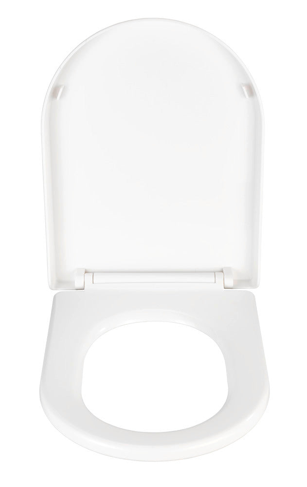 Detalj av Toalettsete Calla termoplast hvit med softclose Wenko