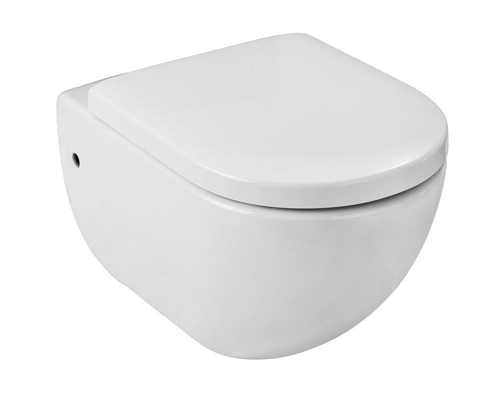 Montert Toalettsete Exclusive nr. 1 duroplast hvit med softclose