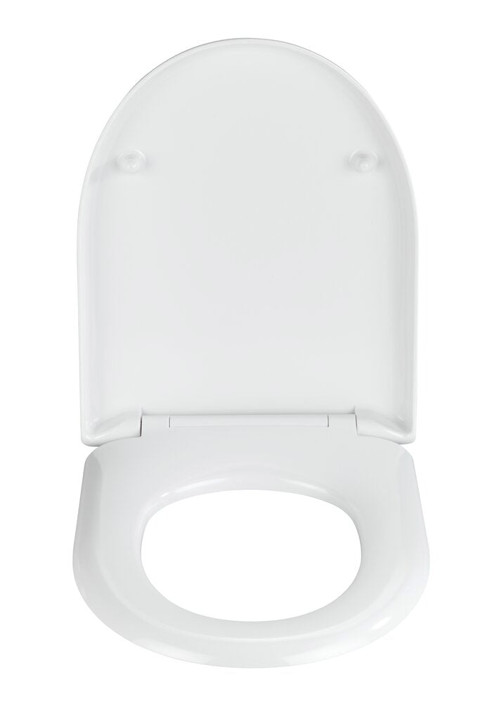 Detalj av Toalettsete Exclusive nr. 2 duroplast hvit med softclose