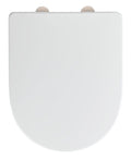 Toalettsete Exclusive nr. 3 duroplast med softclose hvit - WENKO forfra