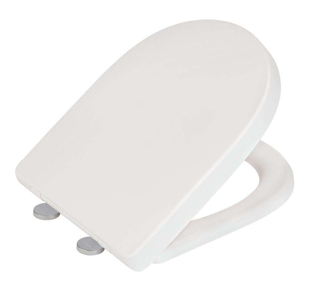 Detalj av Toalettsete Exclusive Nr. 3 hvit matt duroplast softclose