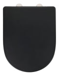 Toalettsete Exclusive nr. 3 svart duroplast med softclose forfra