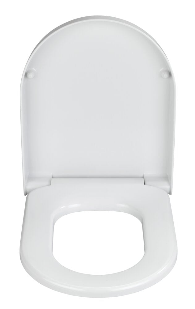 Detalj av softclose-funksjonen på Toalettsete Exclusive nr. 4 duroplast med softclose hvit