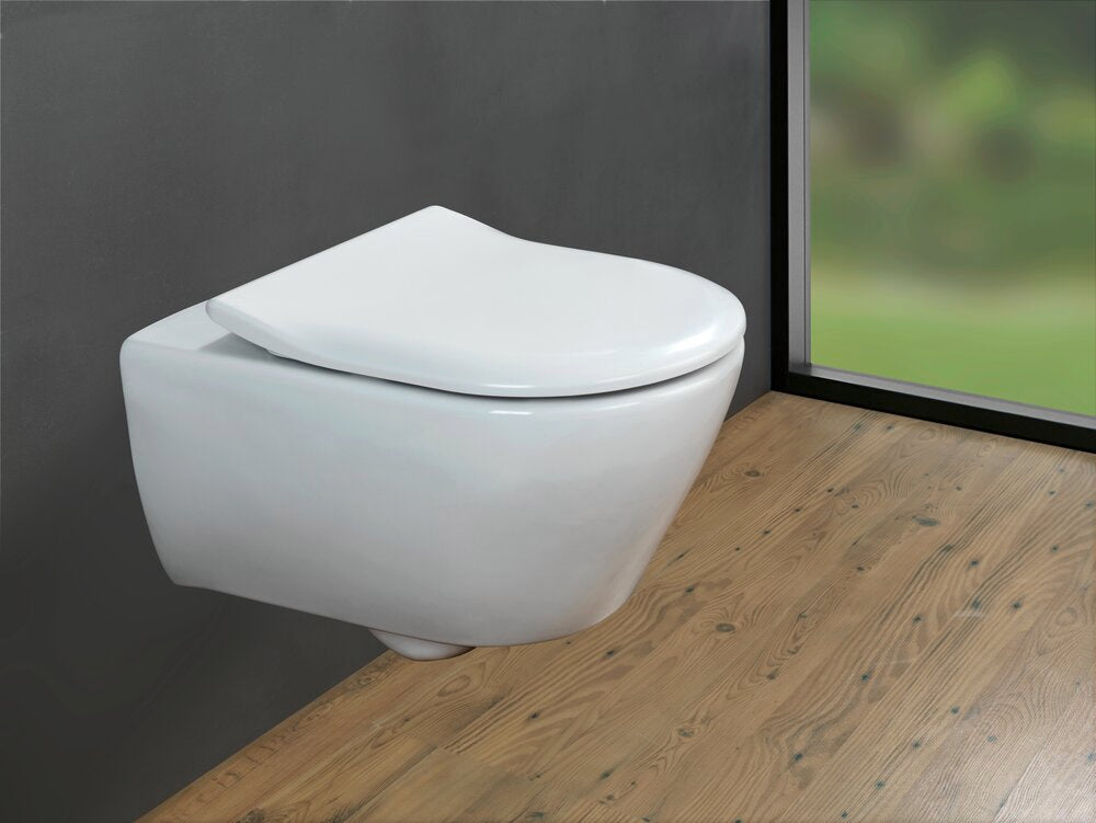 Montert Toalettsete Exclusive nr. 5 duroplast med softclose hvit