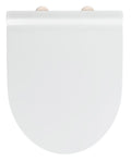 Toalettsete Exclusive nr. 6 antibakteriell duroplast hvit forfra
