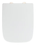 Toalettsete Exclusive nr. 8 duroplast med softclose hvit - WENKO forfra