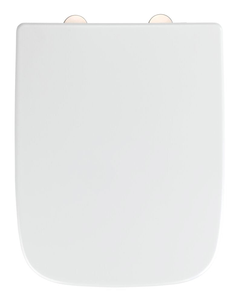 Toalettsete Exclusive nr. 8 duroplast med softclose hvit - WENKO forfra