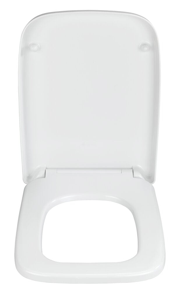Toalettsete Exclusive nr. 8 duroplast med softclose hvit - WENKO detalj av softclose