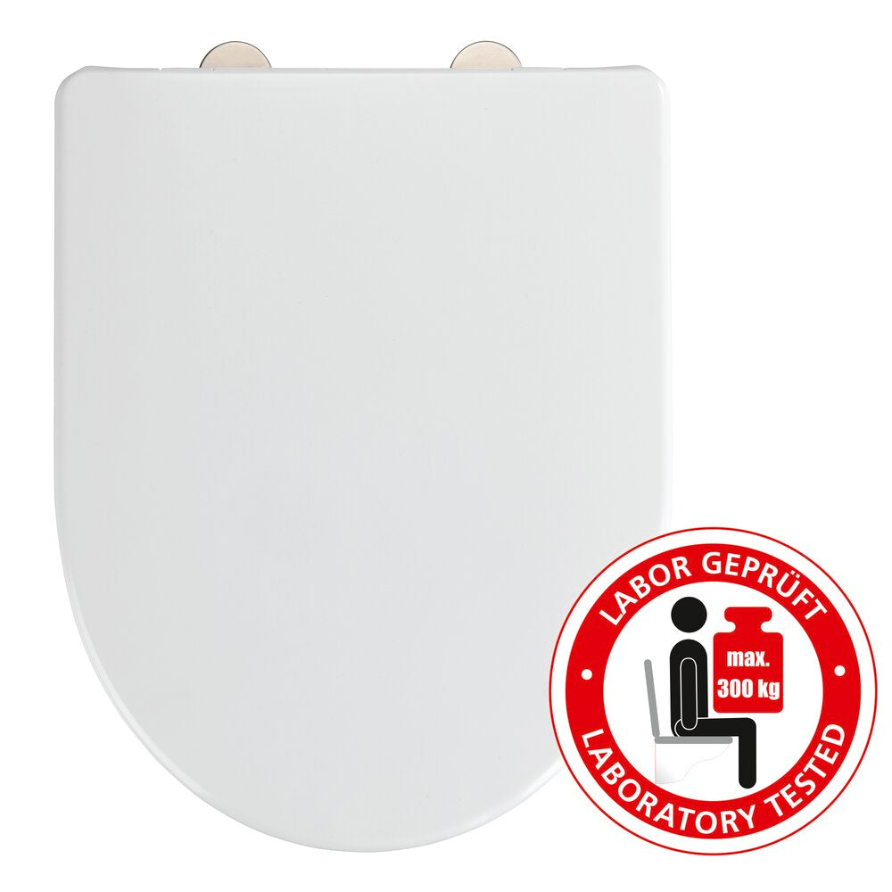 Toalettsete Exclusive nr. 9 duroplast hvit med softclose bakside