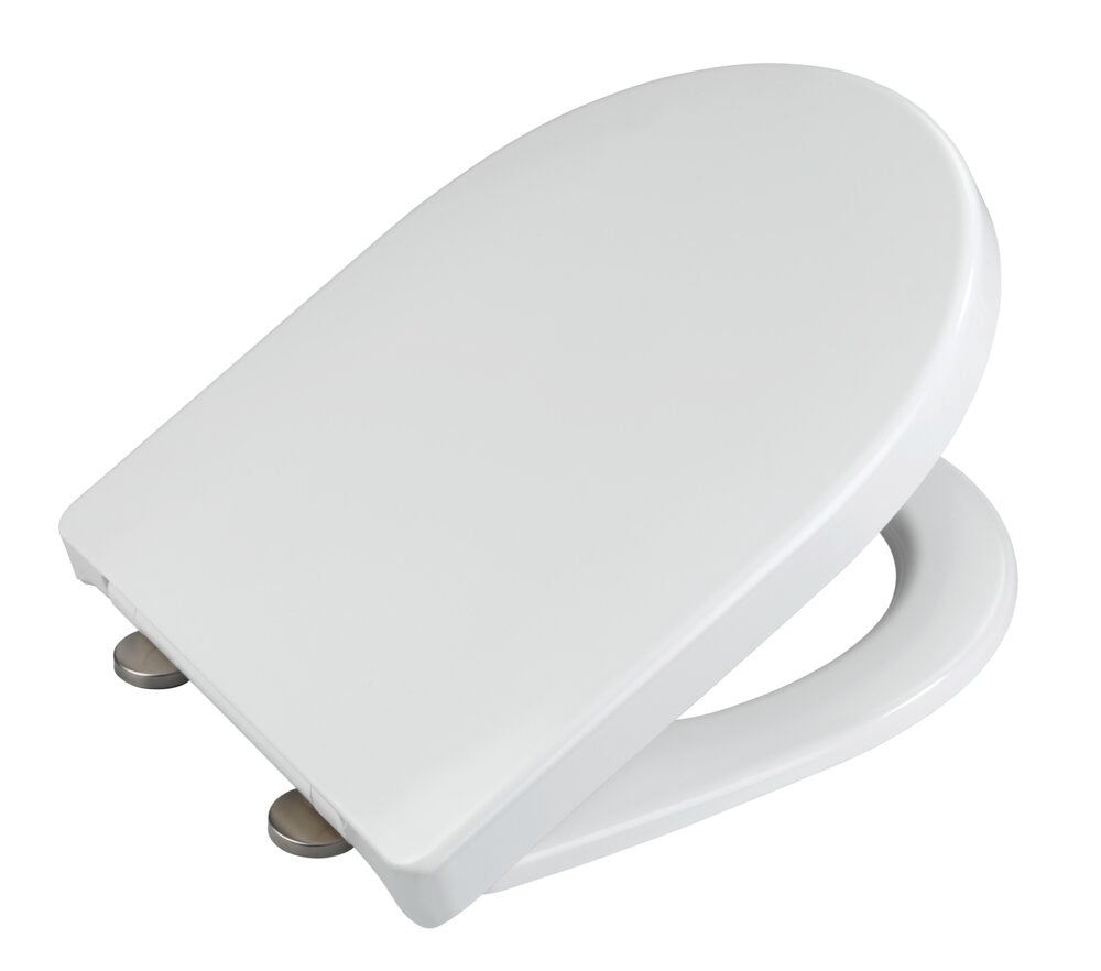 Detalj av Toalettsete Exclusive nr. 9 duroplast hvit med softclose
