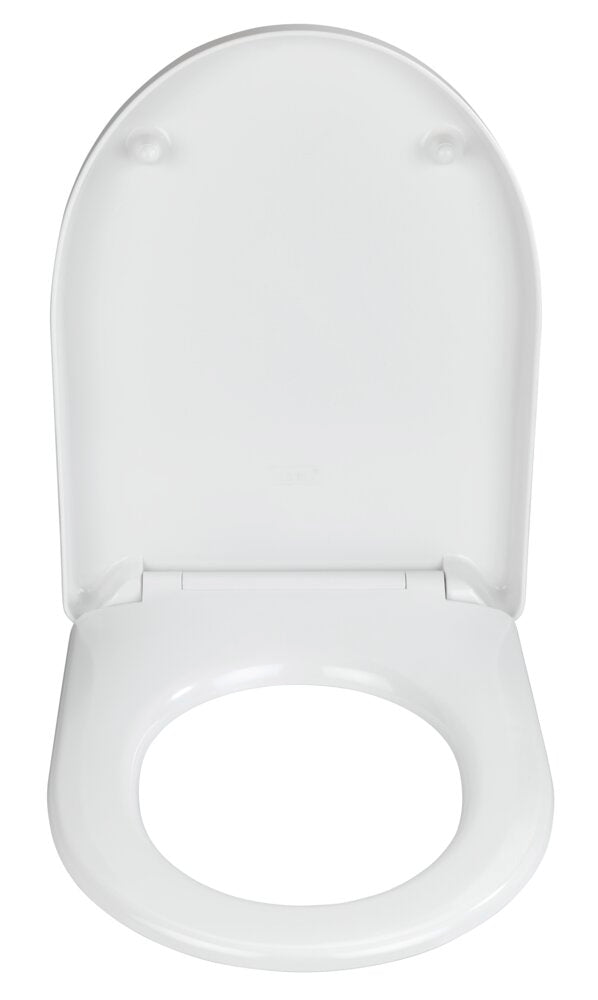 Montert Toalettsete Exclusive nr. 9 duroplast hvit med softclose på toalett