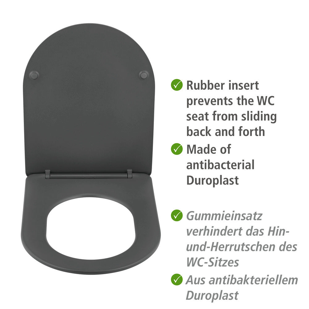 Montering av Toalettsete Galati antrasitt matt duroplast soft-touch