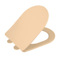 Toalettsete Galati beige matt duroplast soft-touch forfra