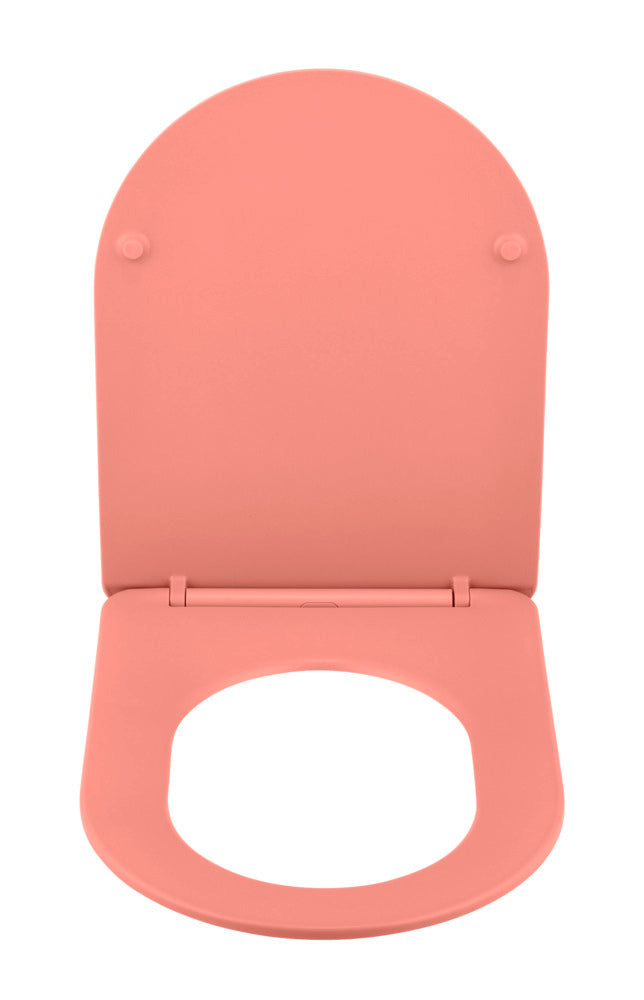Toalettsete Galati coral matt duroplast soft-touch bakside