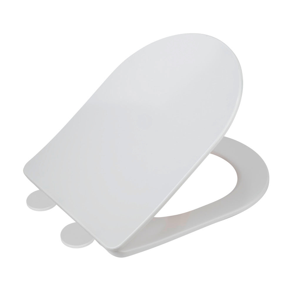 Toalettsete Galati hvit matt duroplast soft-touch forfra