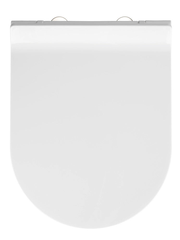 Toalettsete Habos termoplast hvit med softclose bakside