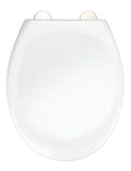 Toalettsete Ios hvit termoplast med softclose forfra