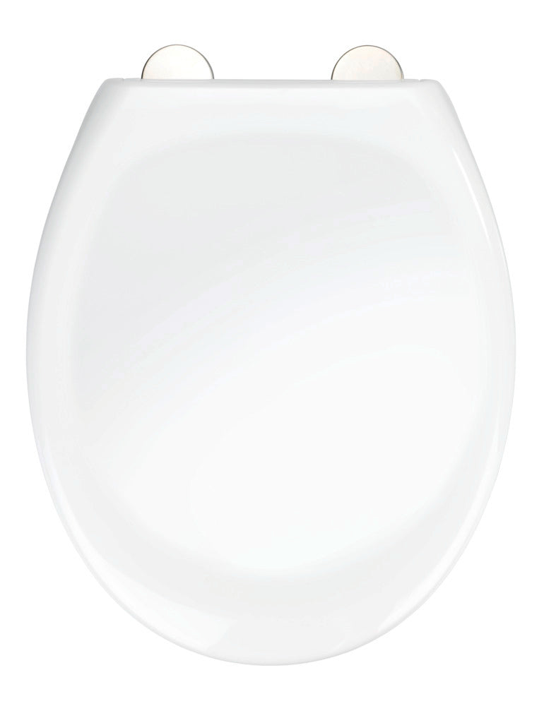 Toalettsete Ios hvit termoplast med softclose forfra
