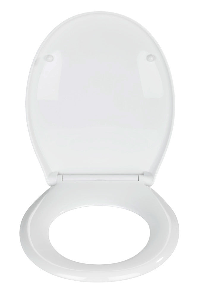 Toalettsete Ios hvit termoplast med softclose bakside